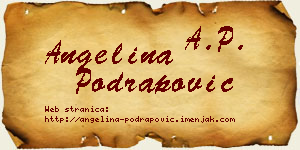 Angelina Podrapović vizit kartica